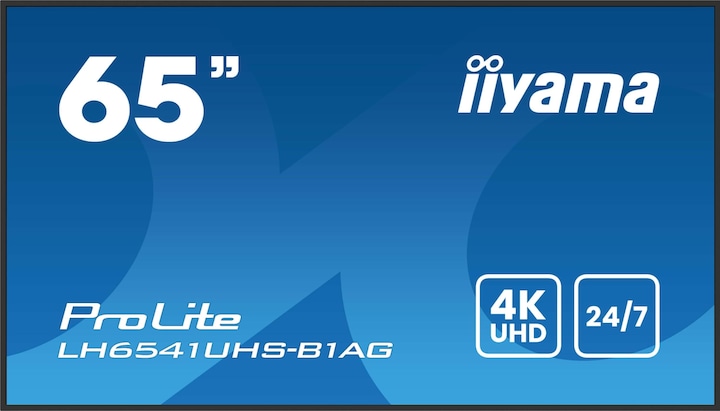 Produktbild iiyama 164.0cm(65") LH6541UHS-B1AG 16:9 3xHDMI+USB IPS (Speditionsversand) (3840 x 2160 Pixel, 64.50")
