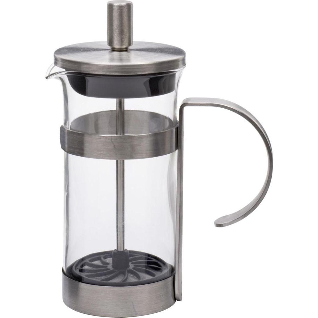 My Basics Milchaufschäumer Edelstahl satiniert 350 ml, Milchaufschäumer, Silber