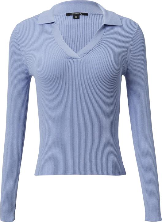 Produktbild Comma Strickpullover Strickpullover aus Viskosemix mit Polokragen (44)