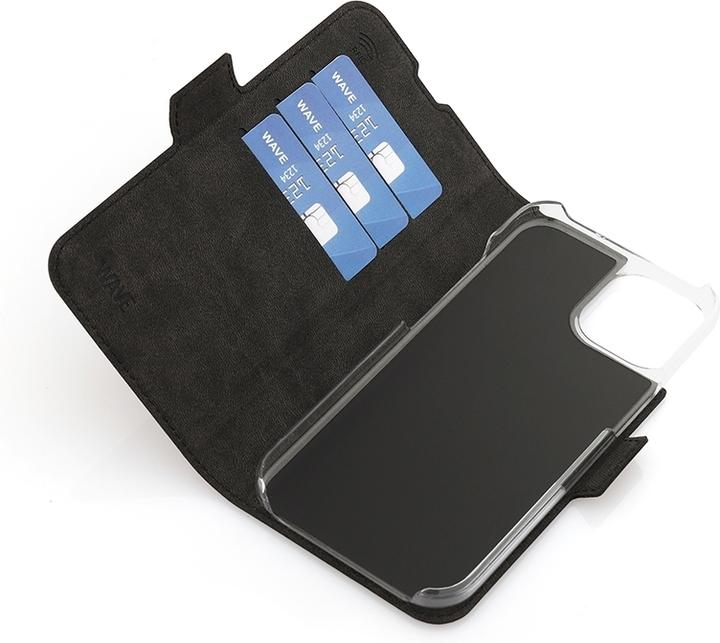 Produktbild Wave BookCase -suojakotelo, MagSafe-yhteensopiva, iPhone 15, musta (Apple iPhone 15)