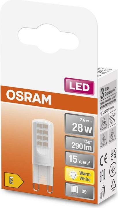 Productafbeelding Osram LED PIN G9 28 2,6 W/2700 K G9 (G9, 290 lm, 1 x)