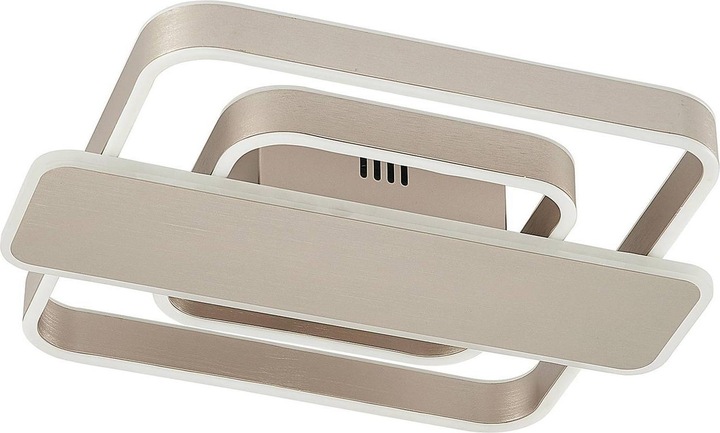 Produktbild Lucande Linetti LED-Deckenlampe eckig nickel 40cm (1545 lm)