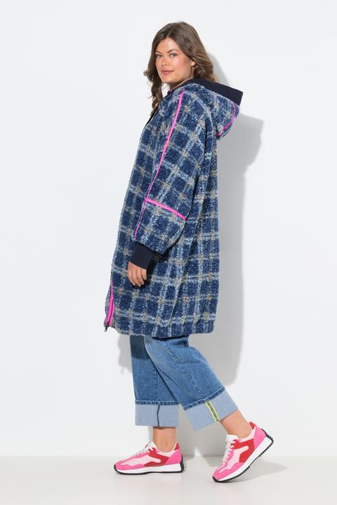 Image du produit Laurasøn Veste en peluche oversize, avec capuche et fermeture zippée à double sens (58)