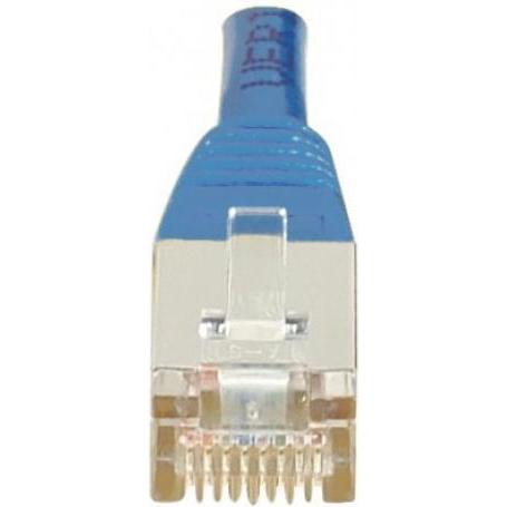 Thumbnail - Exertis Connect Patchkabel F/UTP, CAT.6, blau, 0,5 m Patchkabel mit besonders schmalem Knickschutz (F/UTP, CAT6, 0.50 m)...