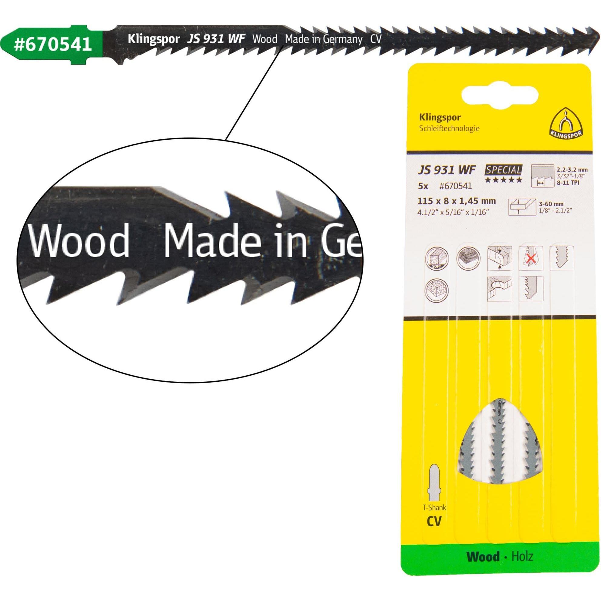 Klingspor, Lama, JS 931 WF Special - Saw blades 5 x 115 x 1,45 mm