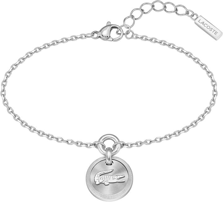 Productafbeelding Lacoste - Fashion steel bracelet with crocodile Memento 2040404 (Roestvrij staal)