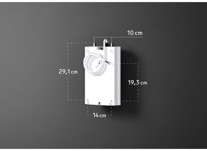 Actual product image Stiebel Eltron DCE 11/13 Electronic compact instantaneous water heater for the kitchen, under-sink, VDE tested