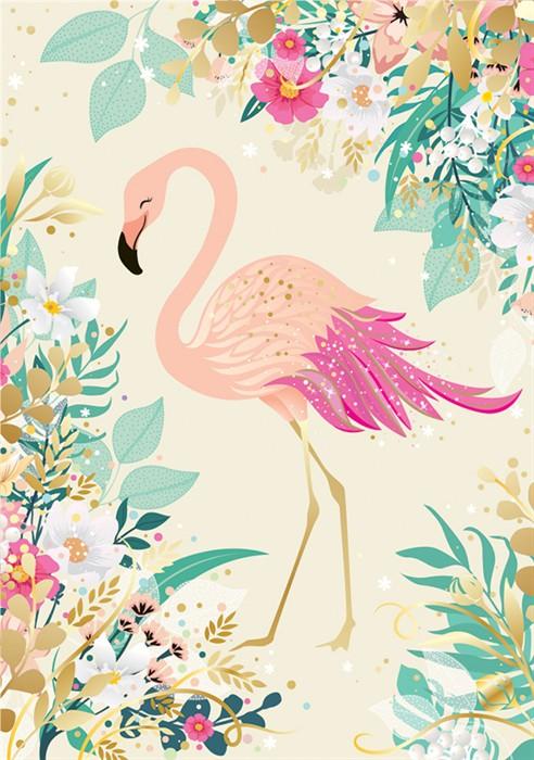 Card Group Mini Karte eleganter Flamingo