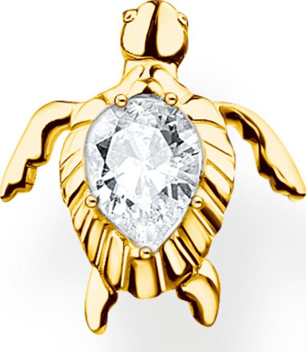 Actual product image Thomas Sabo Single stud earrings turtle gold (925 silver)