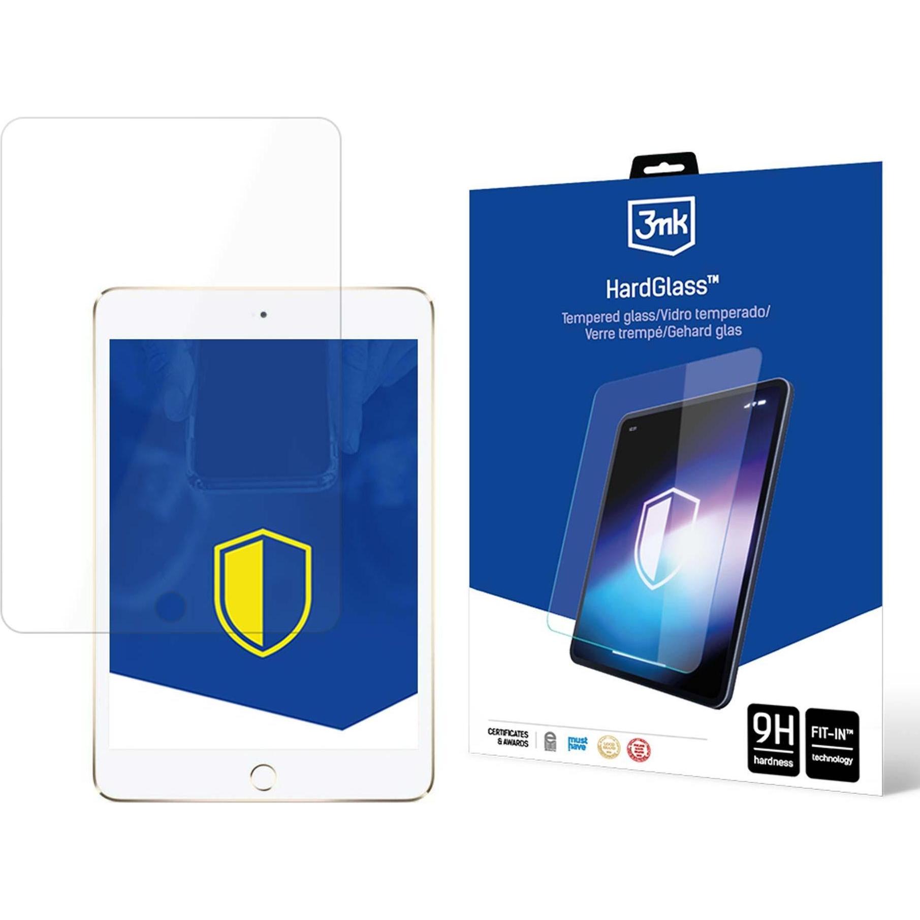 3MK Apple iPad mini 4/5 - up to 8.3" HardGlass (1 pz., Apple iPad mini 2015, Apple iPad mini 2019, Apple iPad mini 2021), Pellicola tablet
