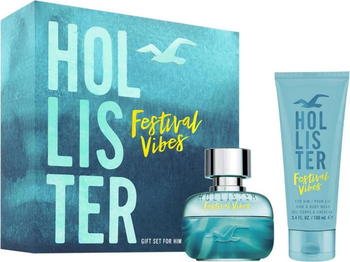 Immagine prodotto Hollister Festival Vibes Edt 50ml Lavaggio per capelli e corpo 100ml