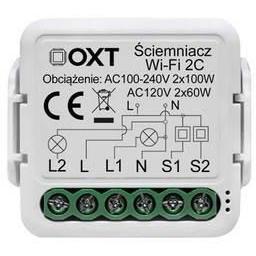No Name, Attuatore, OXT Mini-Dimmer Modul 2 Stromkreise WiFi TUYA