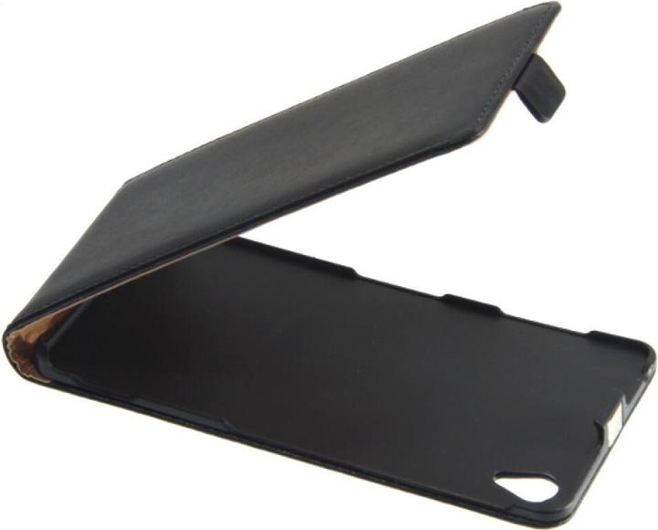 Produktbild OEM Slim Leather Flip Case for Sony Z3 - Black (Sony Xperia Z3, Sony Xperia Z3 Dual, Sony Xperia Z3v)