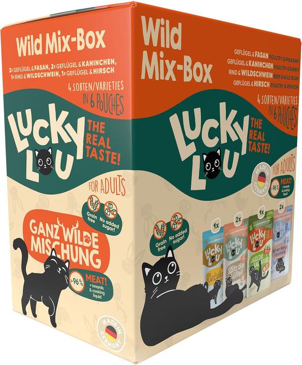 Immagine prodotto Lucky Lou Miscela selvatica per adulti (Adulto, 6 pz., 750 g)