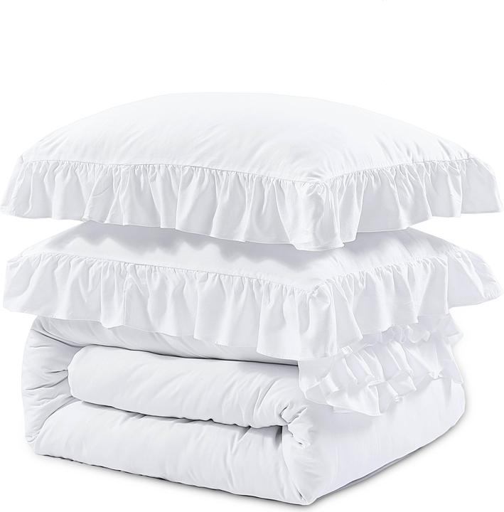 Immagine prodotto Sleeptime Copripiumino con volant (Copripiumino, 240 x 220 cm)
