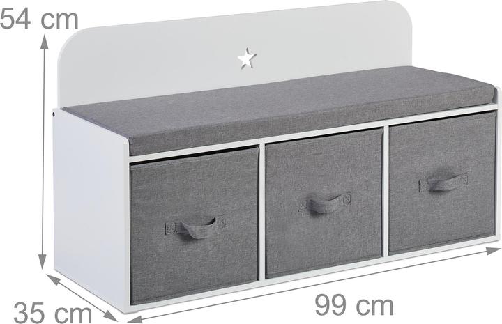 Image du produit Relaxdays Banc pour enfants (99 cm)