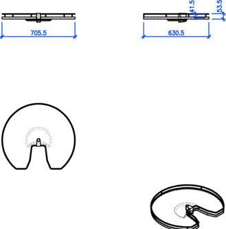 Produktbild Kesseböhmer Eckschrank-Drehtablar Arena Classic 90° (1 Stk.)