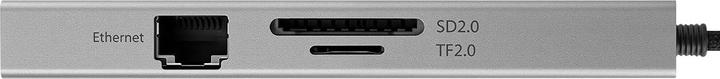 Actual product image Fuj Tek 8-in-1 USB-C Hub, 100W PD (USB-C, 8 ports)
