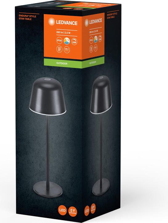 Produktbild Ledvance Endura Style Table CCT USB Dark Gray (200 lm)