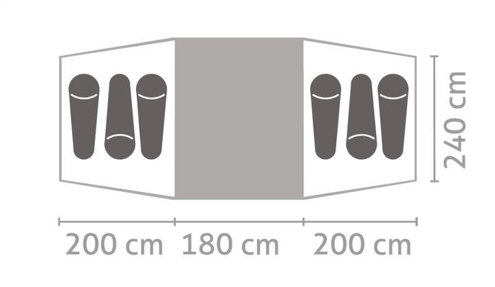 Produktbild Salewa Midway VI (Tunnelzelt, 14.20 kg, 6 Personen)