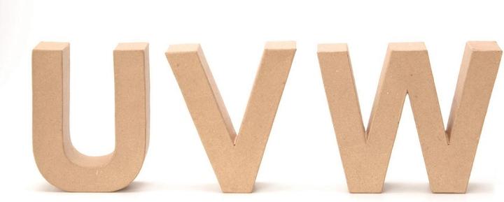 Actual product image Glorex Cardboard letter U 17,5X5,5cm