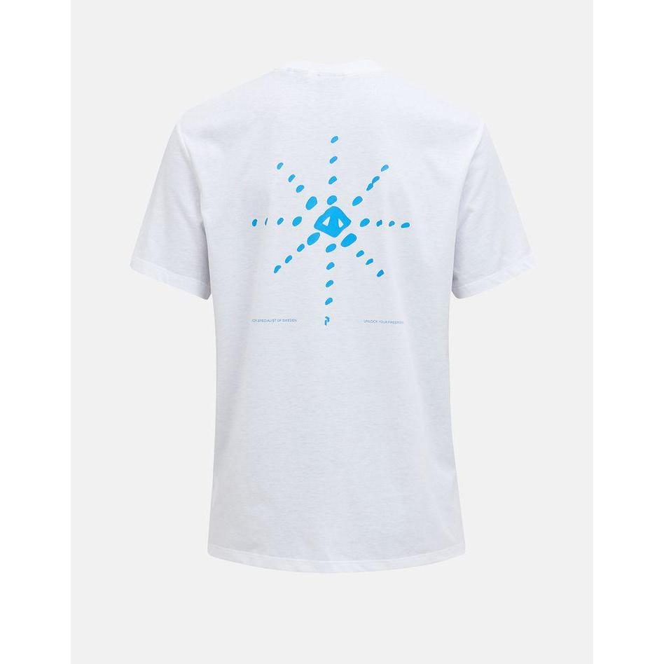 Thumbnail - Peak Performance, Herren, Shirt, Explore Graphic Tee, Weiss, (L)