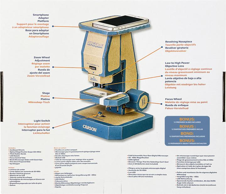 Produktbild Carson Optigami Mikroskop-Bausatz für Kinder