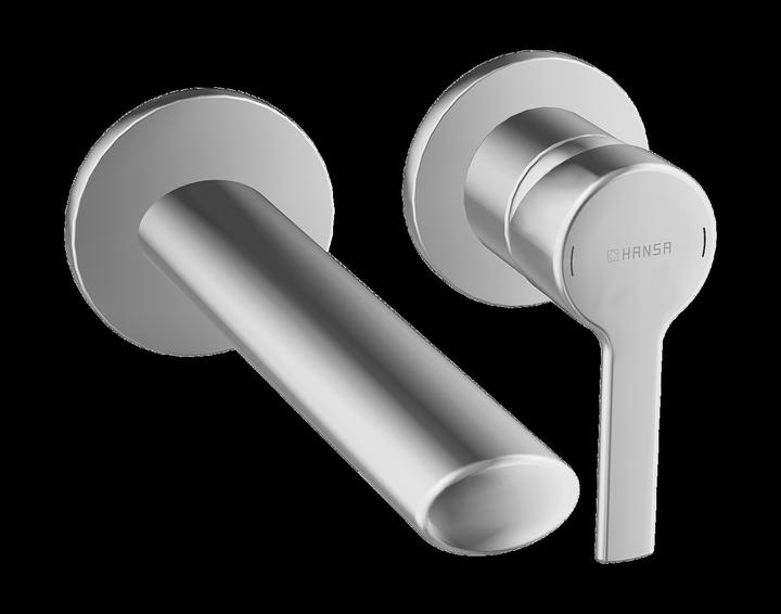 Actual product image Hansa Hansaronda basin mixer, ready-mounted set, concealed, round rosette, projection: 182mm, 038322