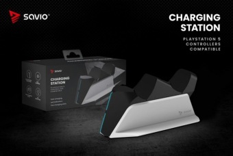 Actual product image Savio DELL Dock with two charging functions - HD22Q (PS5)