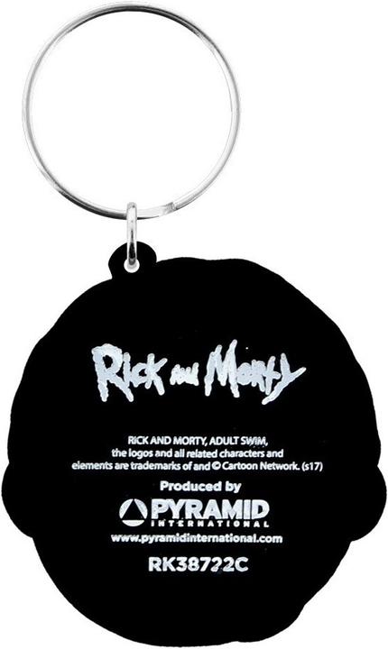Actual product image Rick And Morty Terrified Face Keychain