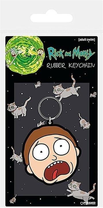 Actual product image Rick And Morty Terrified Face Keychain