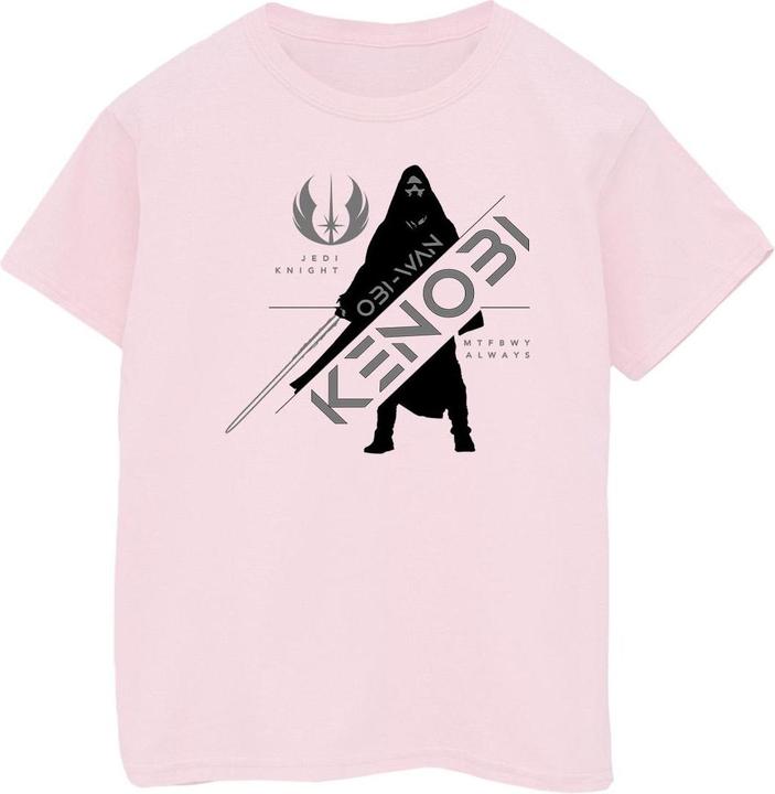 Actual product image Star Wars Girls Obi-Wan Kenobi Jedi Knight Cotton T-Shirt (128)