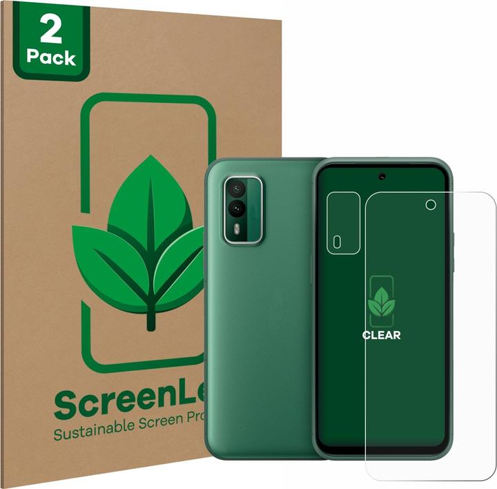 Produktbild ScreenLeaf Schutzfolie nachhaltiger Displayschutz Displayschutzfolie Folie Klar Transparent (2 Stück, Nokia XR21)