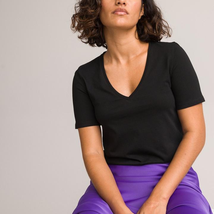 Immagine prodotto La Redoute Collections Maglietta con scollo a V (XS)