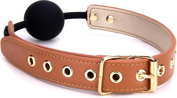 Produktbild Dreamtoys blaze elite ball gag cognac vegan leather