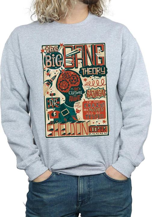 Immagine prodotto Big Bang Theory Felpa in cotone con poster infografico (XL)