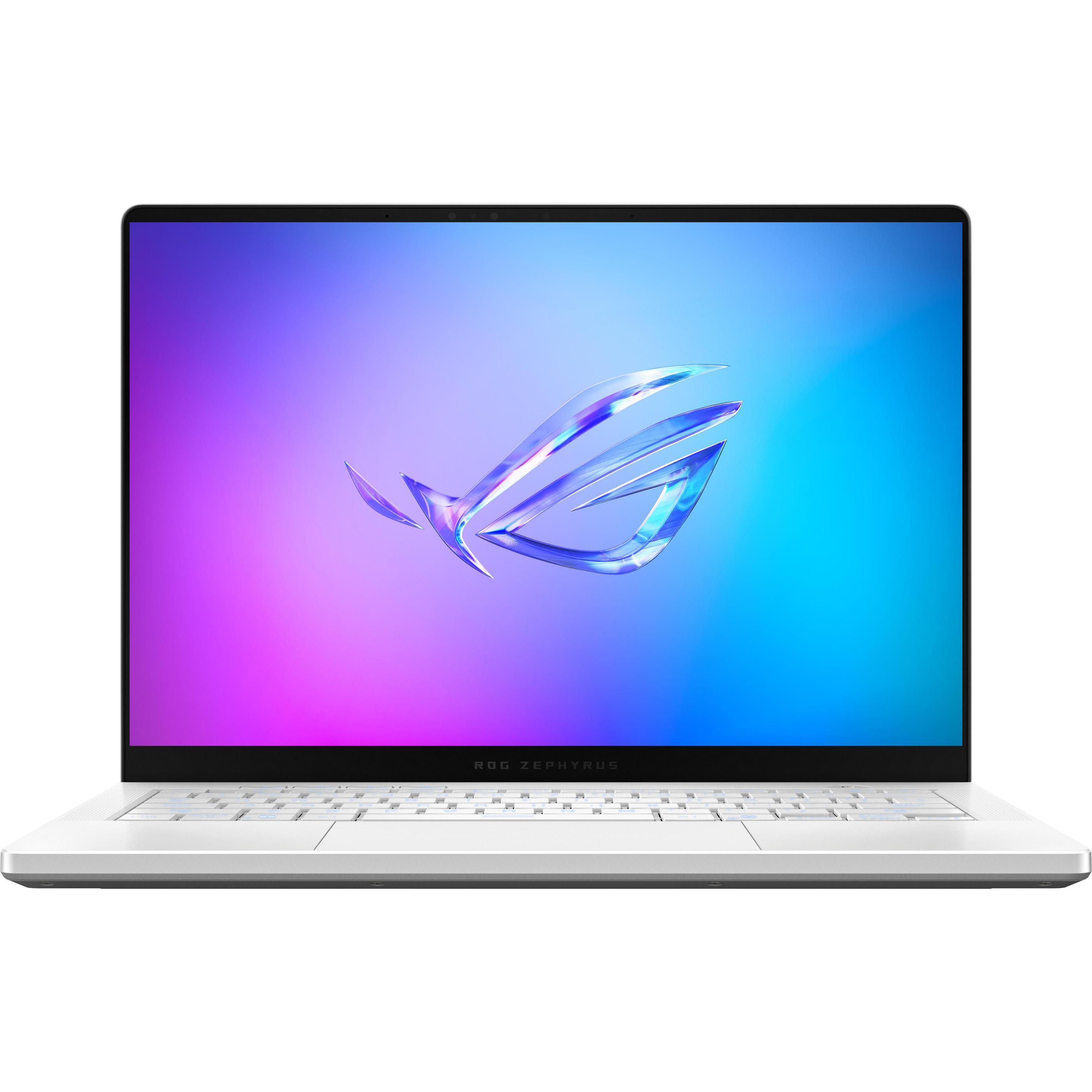 ASUS ROG Zephyrus G14 RTX 5070 Ti (14", 2000 GB, 64 GB, DE, AMD Ryzen AI 9 HX 370), Notebook, Weiss