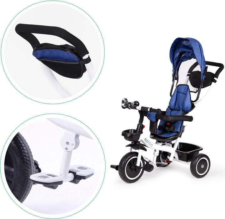 Actual product image EcoToys Tricycle, pram (360* rotating seat)