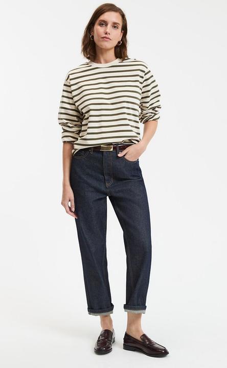 Actual product image La Redoute Collections Gerade High-Waist-Jeans in 7/8-Länge (46)