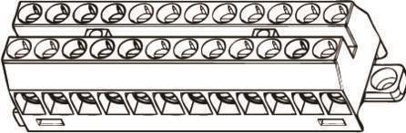 Produktbild Ensto Raekkeklemme 12x6 mm² HxBxL: 22x22x81, for TS15 skinne 750V, lysegrå