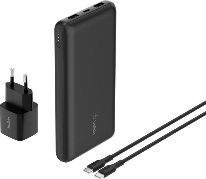 Actual product image Belkin BoostCharge Powerbank Set 20.000mAh USB-C Ladeg. BU042kqBK (20000 mAh, 25 W)