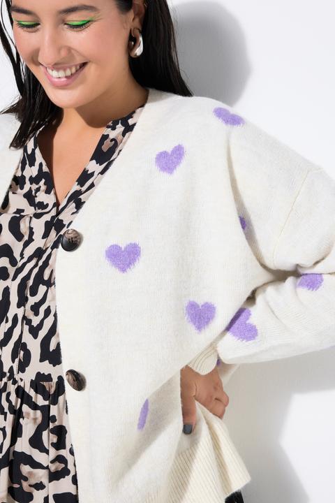 Produktbild Studio Untold Strickjacke, Oversize Shape, Hearts (54)