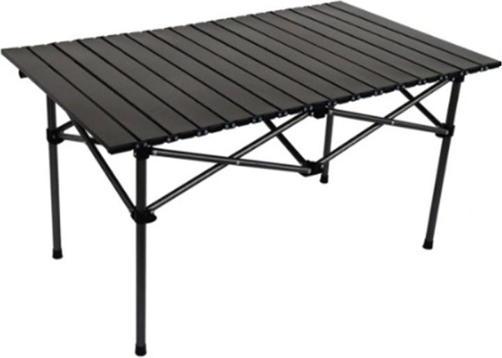 Casativo Campingtisch höhenverstellbar mit Rollplatte aus Metall, Faltbarer Outdoor Tisch für Picknick & Camp