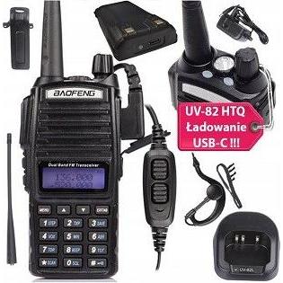 Baofeng UV-82 HTQ USB-C WALKIE-TALKIE (FM), Radio, Schwarz