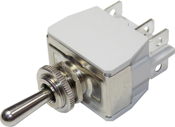 Actual product image APEM 6-646H/2 6-646H/2 Toggle switch 250 V/AC 6 A 2 x On/On latching 1 pc.