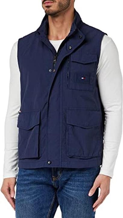 Tommy Hilfiger Geweven jassen, Iconisch design, Waterafstotend en comfortabel (L)