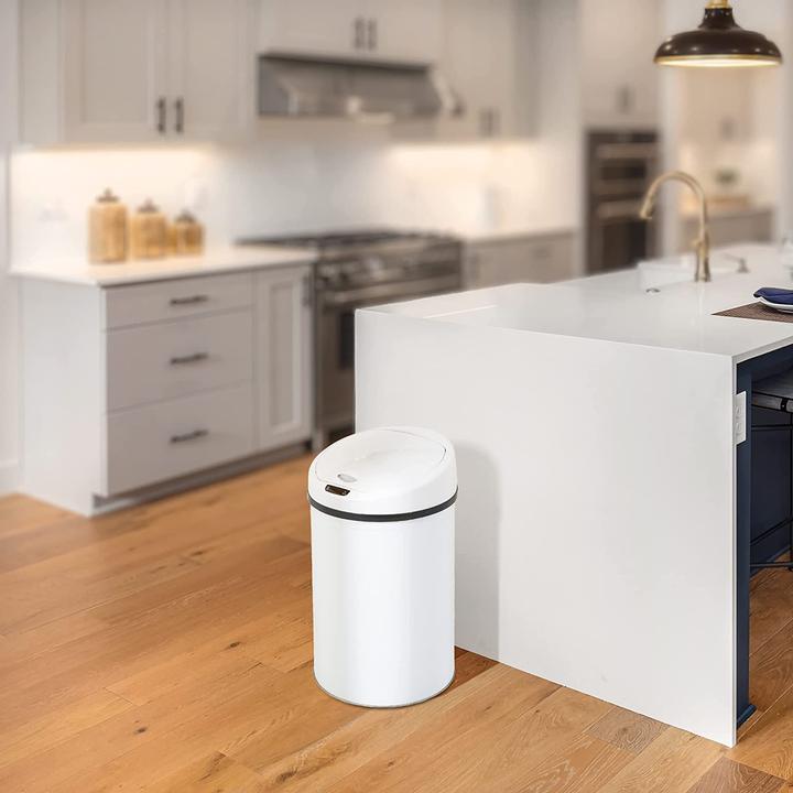 Actual product image Ribelli Stainless Steel Sensor Bin (white, 30 litres) (30 l)