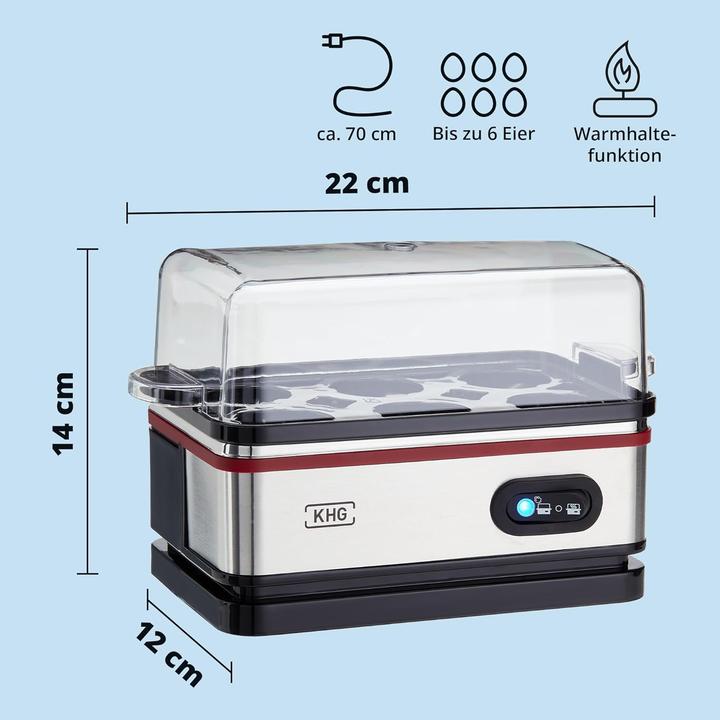Produktbild KHG Eierkocher Retro-Design mit Alarmfunktion