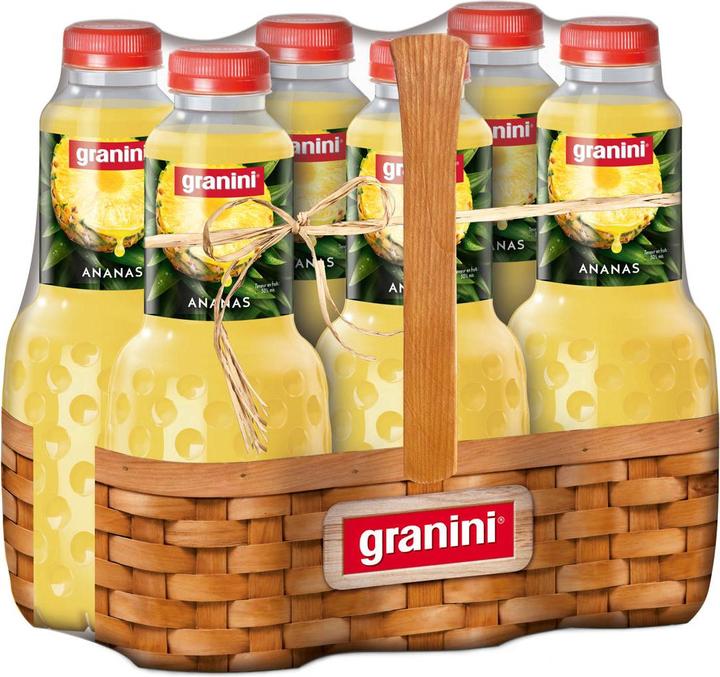 Actual product image Granini Pineapple PET 95(6x1L) CH (6 x 100 cl)