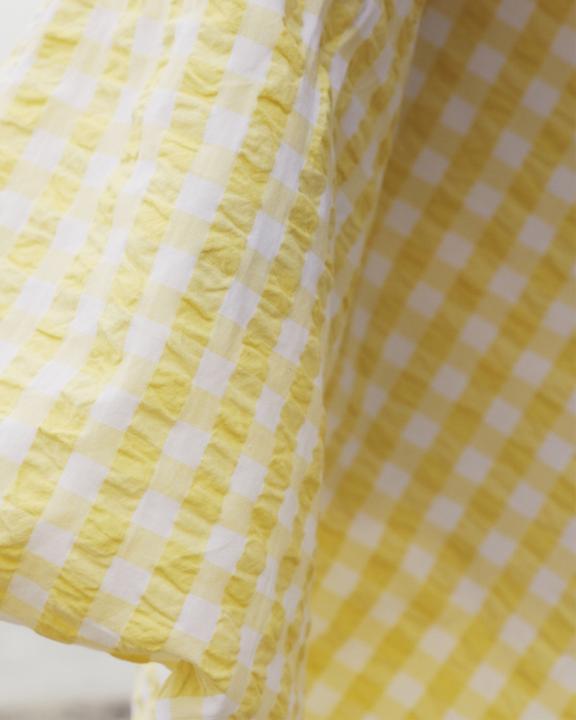 Immagine prodotto Juna Biancheria da letto biologica - Crisp - 140 x 200 cm - Giallo (Set biancheria da letto, 140x200 cm)